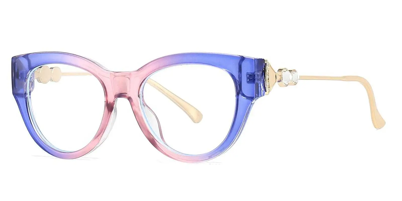 Allentown Blue Plastic Eyeglasses , UniversalBridgeFit Frames from ABBE Glasses