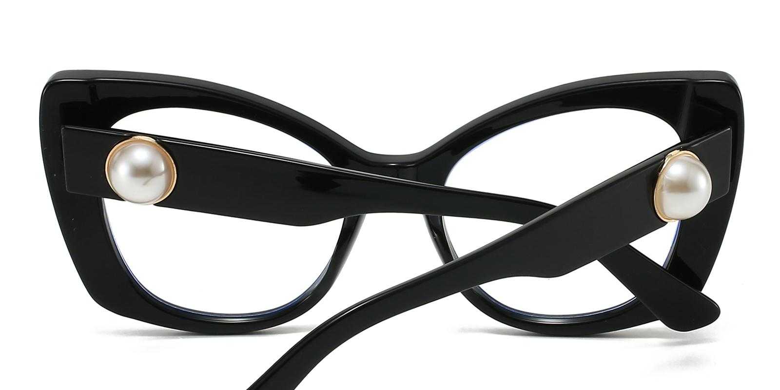 Iris Black Plastic Eyeglasses , UniversalBridgeFit Frames from ABBE Glasses