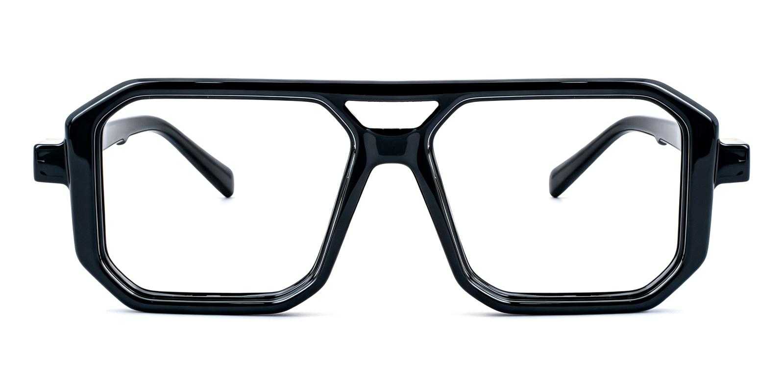 Douglas Black Plastic Eyeglasses , UniversalBridgeFit Frames from ABBE Glasses