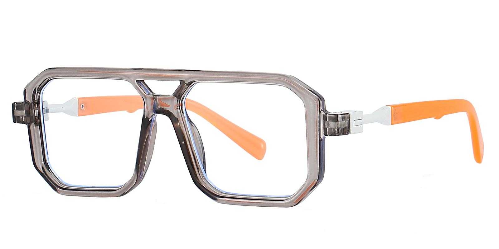 Douglas Gray Plastic Eyeglasses , UniversalBridgeFit Frames from ABBE Glasses