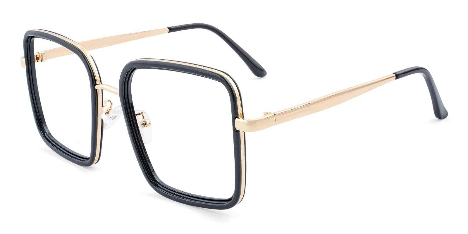 Birmingham Black Metal Eyeglasses , NosePads Frames from ABBE Glasses