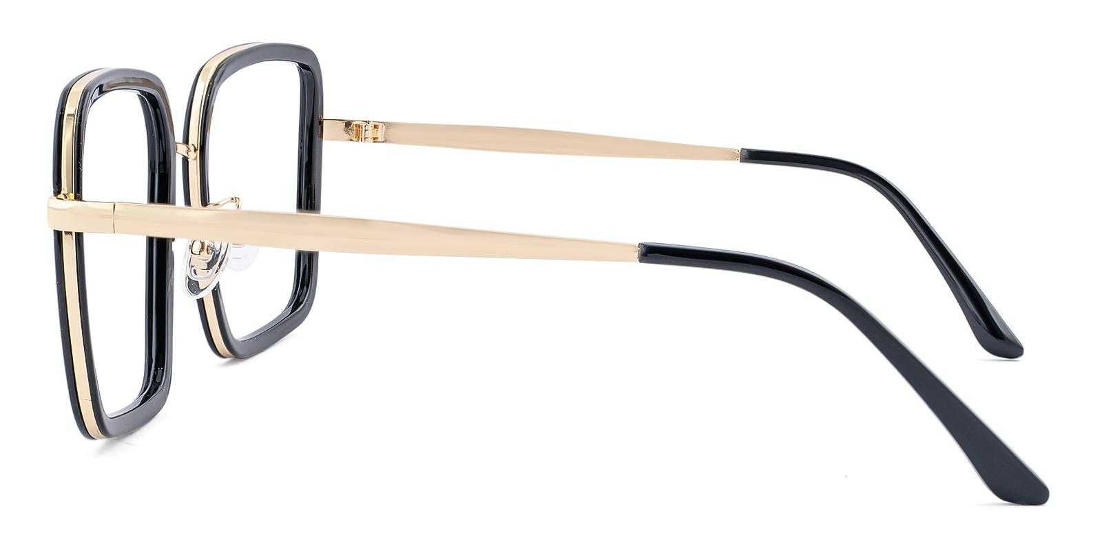 Birmingham Black Metal Eyeglasses , NosePads Frames from ABBE Glasses