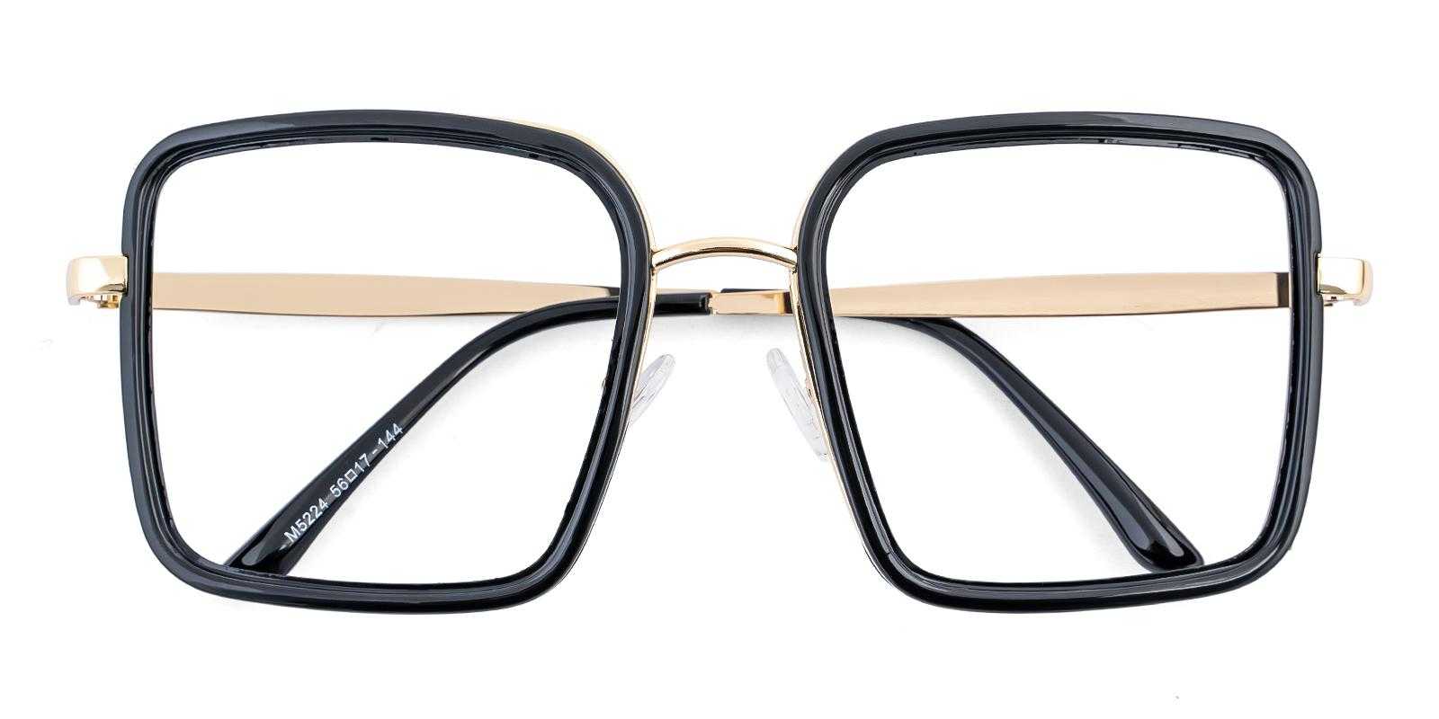 Birmingham Black Metal Eyeglasses , NosePads Frames from ABBE Glasses