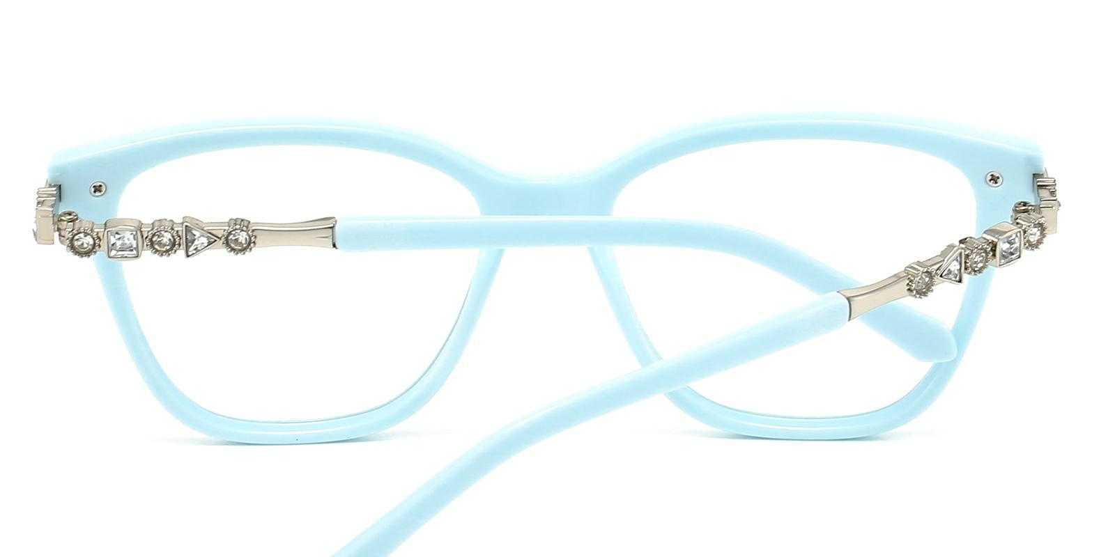 Rebeca Blue Plastic Eyeglasses , UniversalBridgeFit Frames from ABBE Glasses