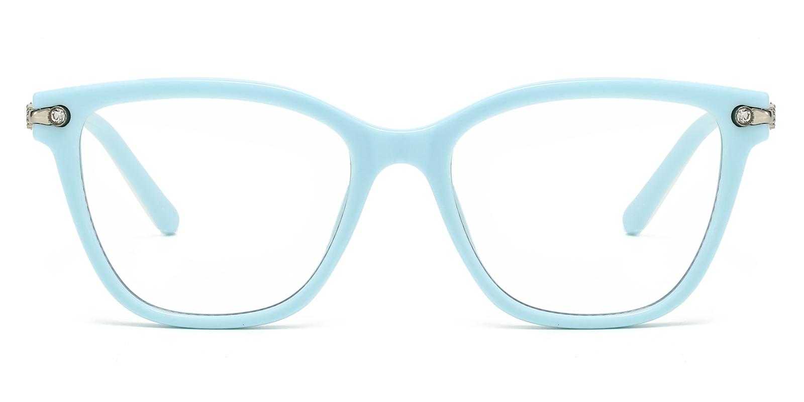 Rebeca Blue Plastic Eyeglasses , UniversalBridgeFit Frames from ABBE Glasses