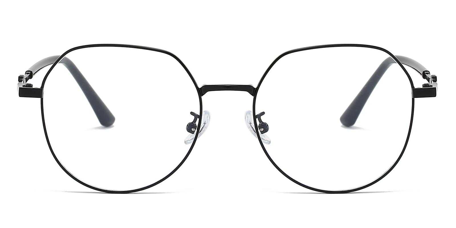 Cookkville Black Metal Eyeglasses , NosePads Frames from ABBE Glasses