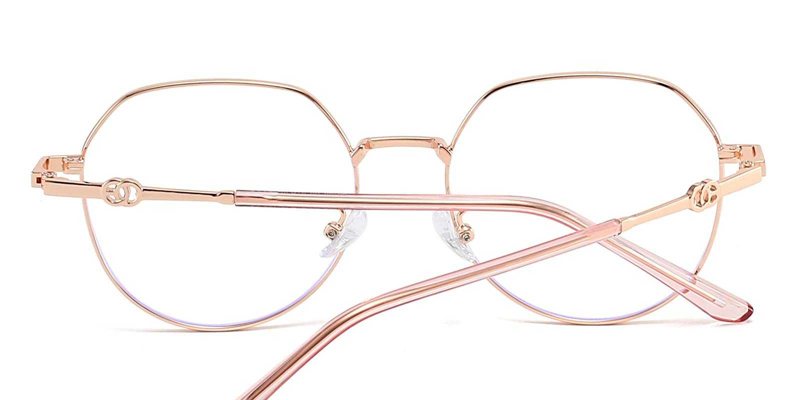 Cookkville Rosegold Metal Eyeglasses , NosePads Frames from ABBE Glasses