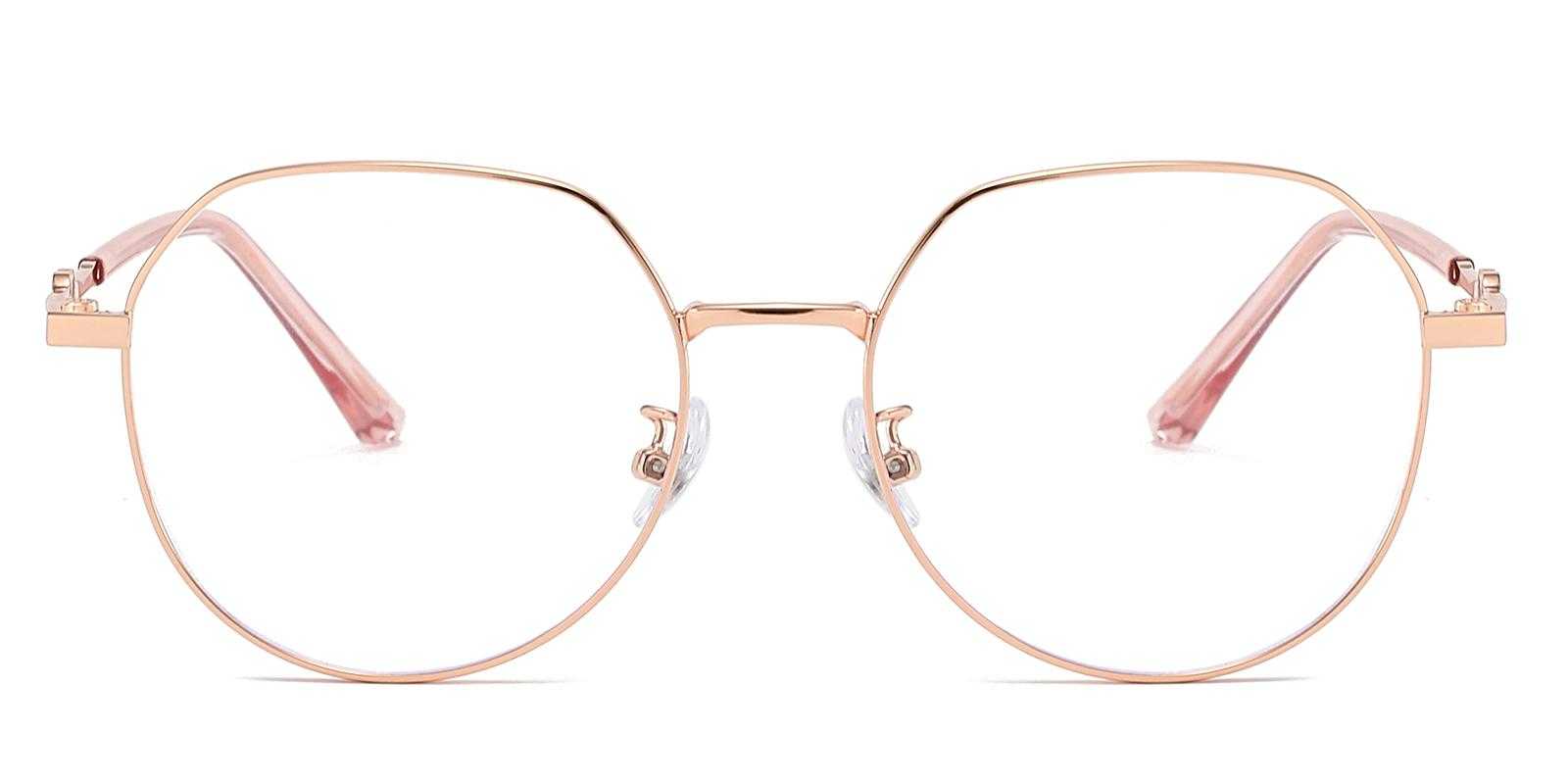 Cookkville Rosegold Metal Eyeglasses , NosePads Frames from ABBE Glasses