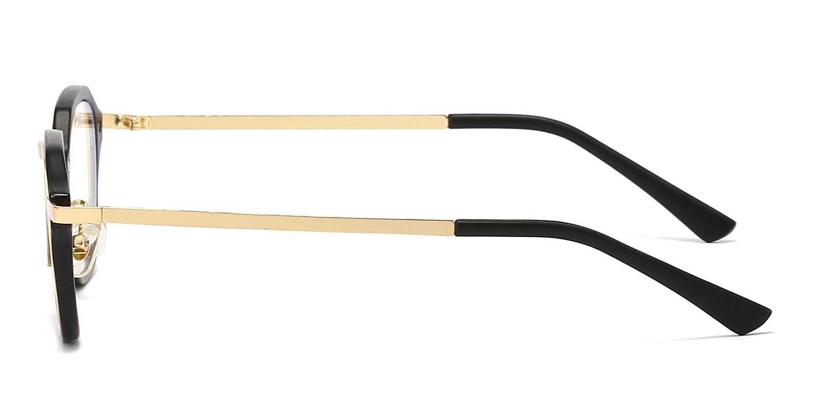 Flushing Gold Metal , Plastic Eyeglasses , NosePads Frames from ABBE Glasses