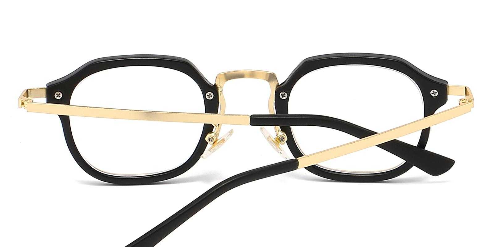 Flushing Gold Metal , Plastic Eyeglasses , NosePads Frames from ABBE Glasses