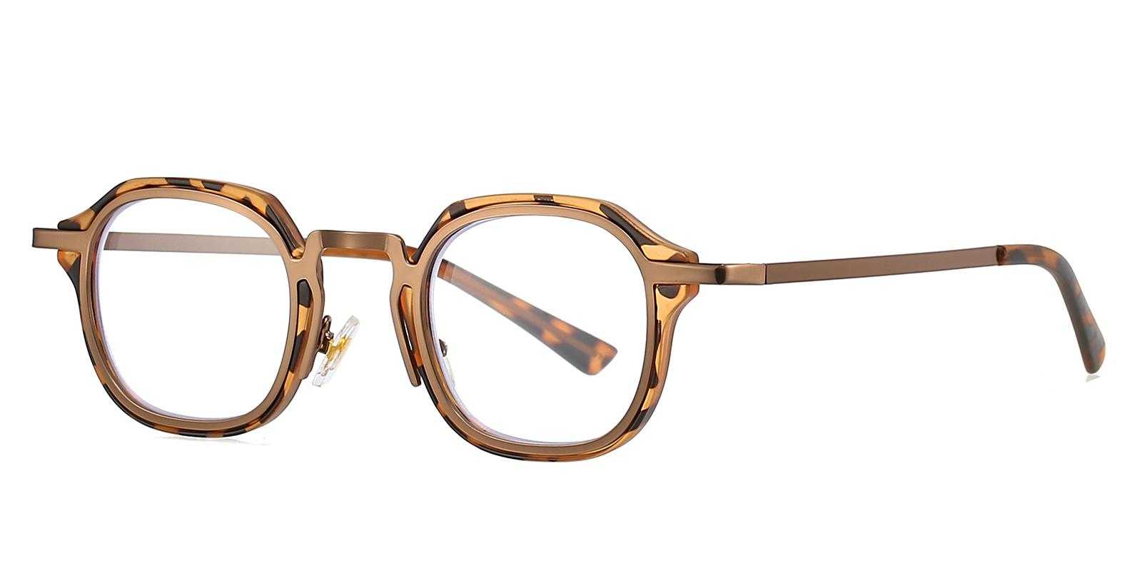 Flushing Leopard Metal , Plastic Eyeglasses , NosePads Frames from ABBE Glasses