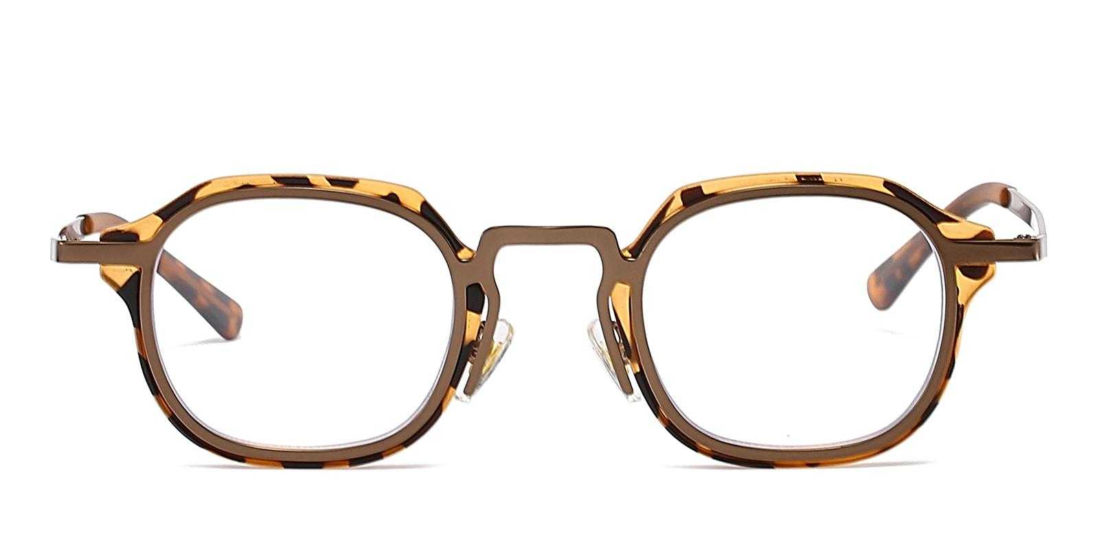 Flushing Leopard Metal , Plastic Eyeglasses , NosePads Frames from ABBE Glasses
