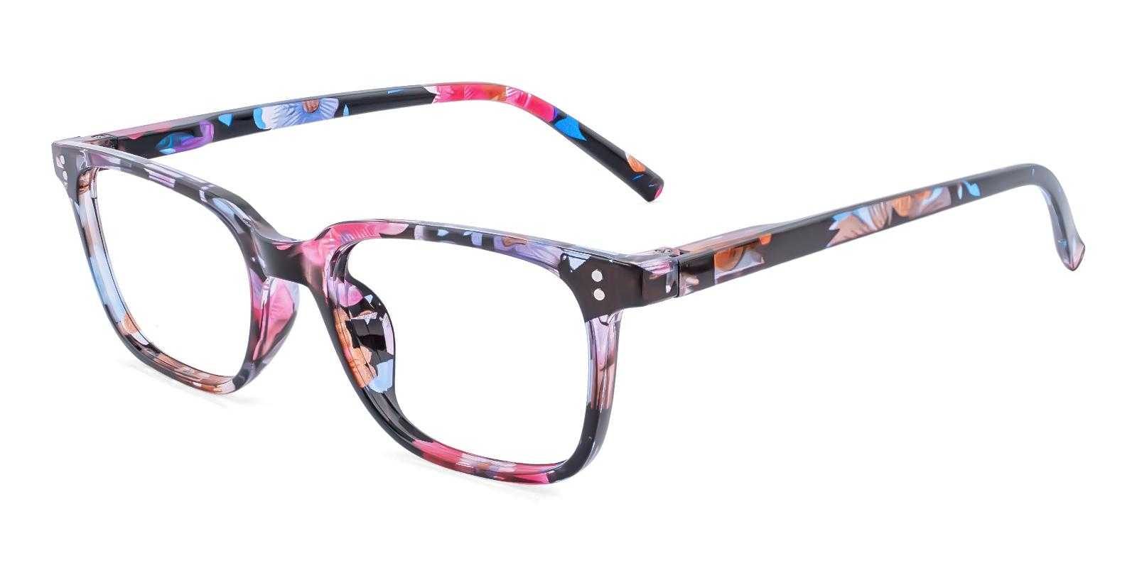 Broinx Floral Plastic Eyeglasses , UniversalBridgeFit Frames from ABBE Glasses
