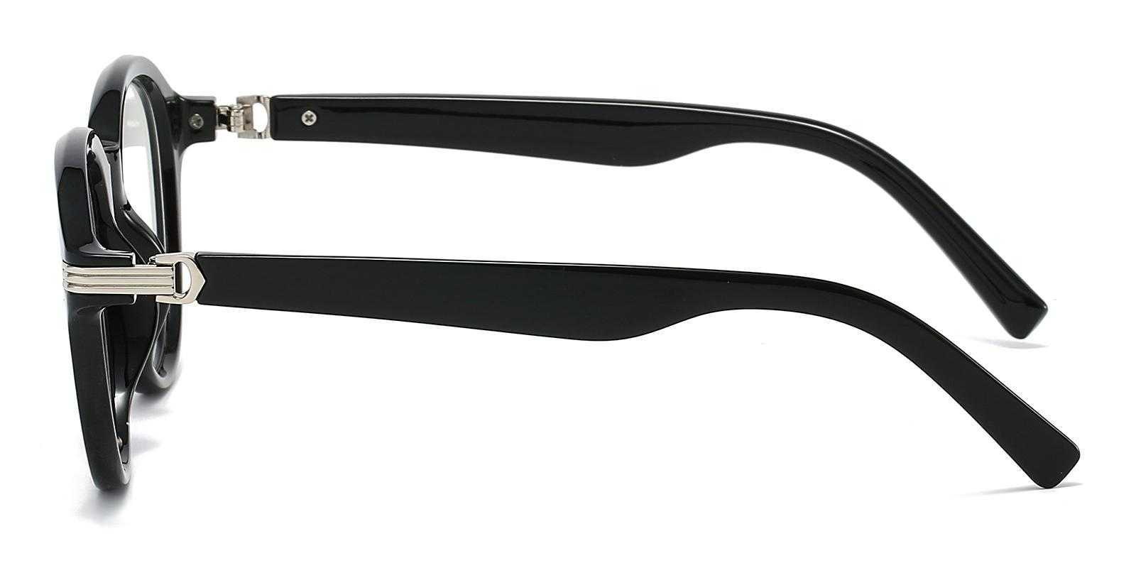 Princes Black Plastic Eyeglasses , UniversalBridgeFit Frames from ABBE Glasses