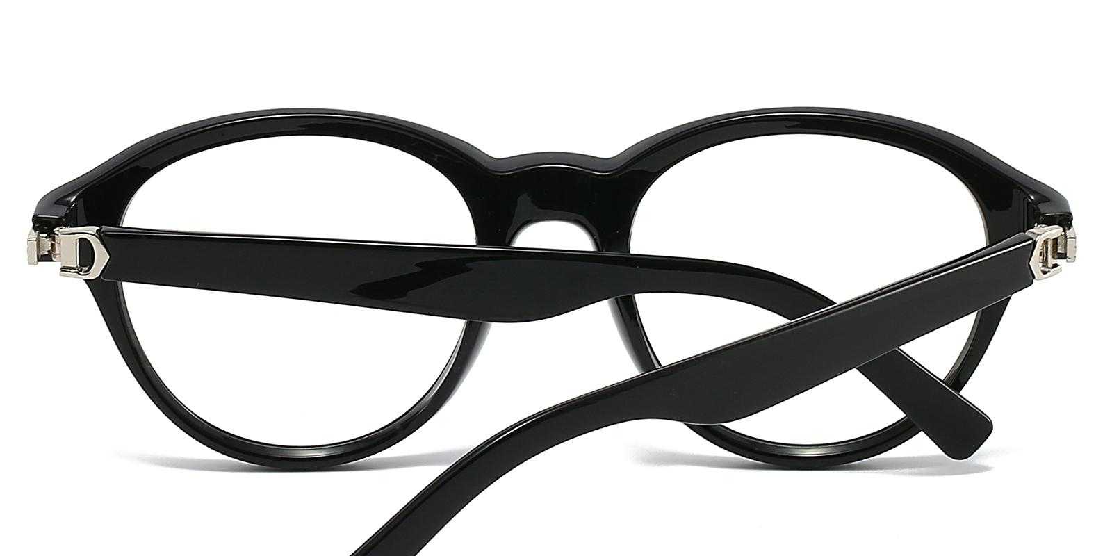 Princes Black Plastic Eyeglasses , UniversalBridgeFit Frames from ABBE Glasses