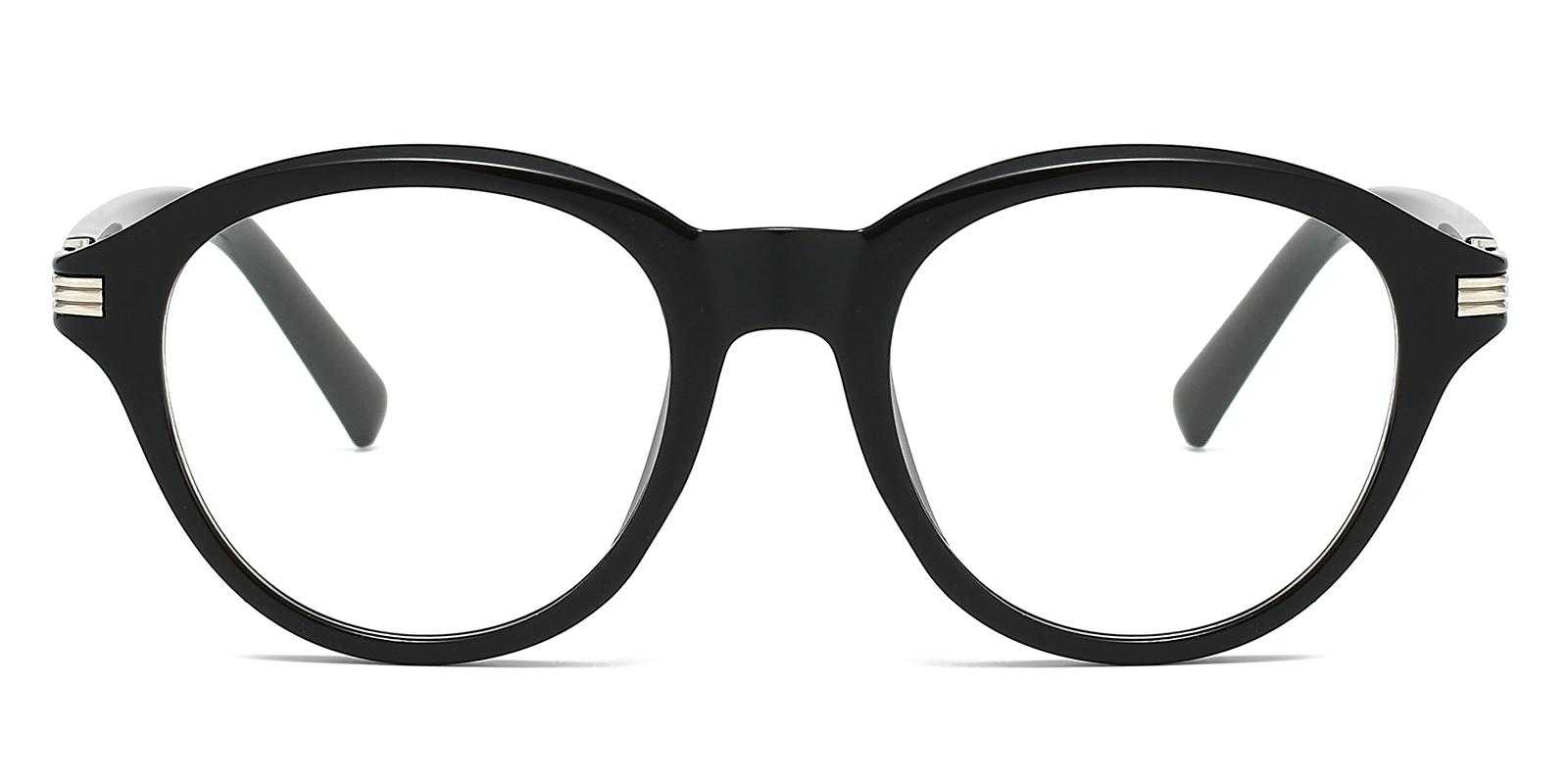 Princes Black Plastic Eyeglasses , UniversalBridgeFit Frames from ABBE Glasses