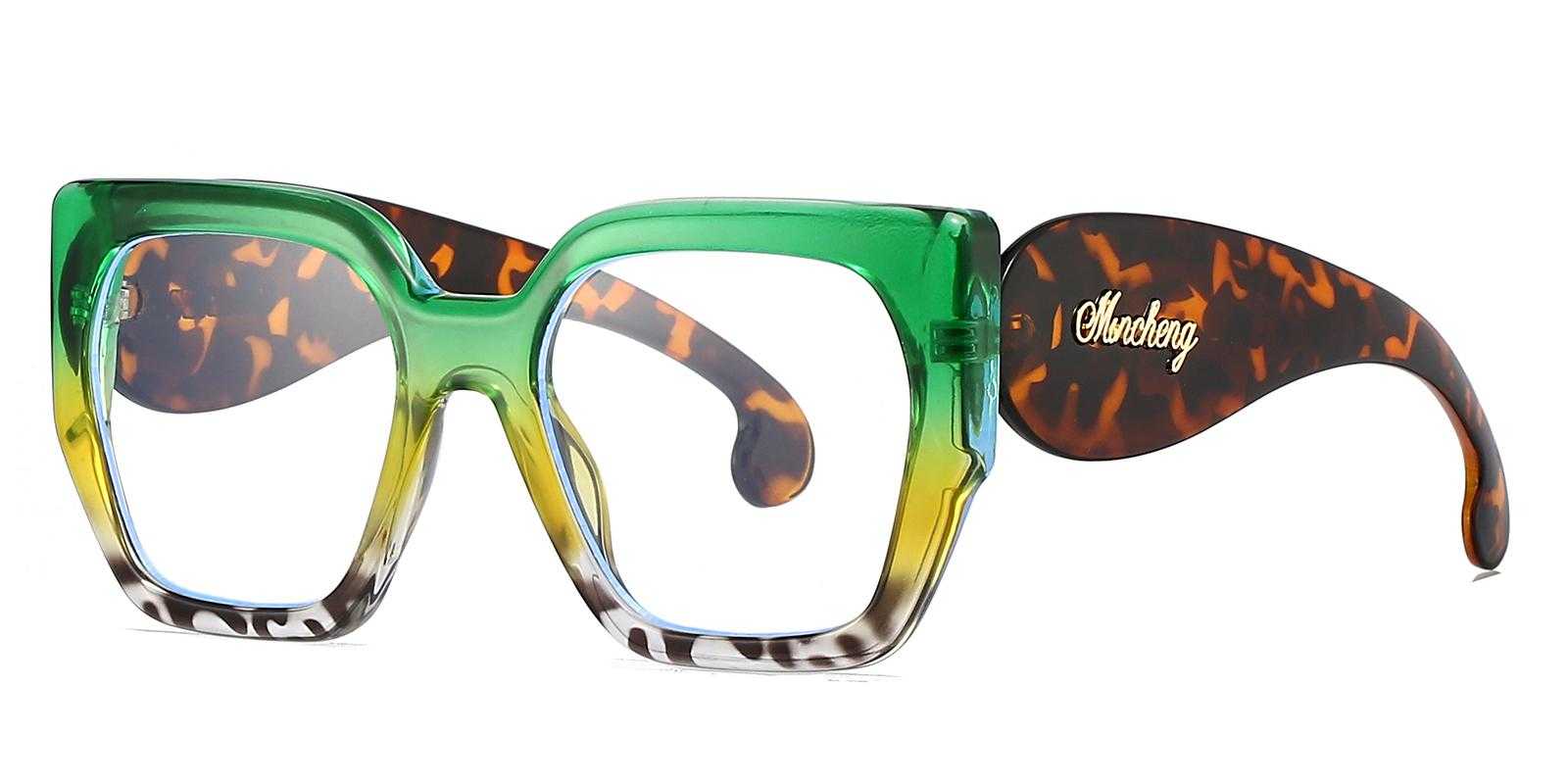 Watertown Green Plastic Eyeglasses , UniversalBridgeFit Frames from ABBE Glasses