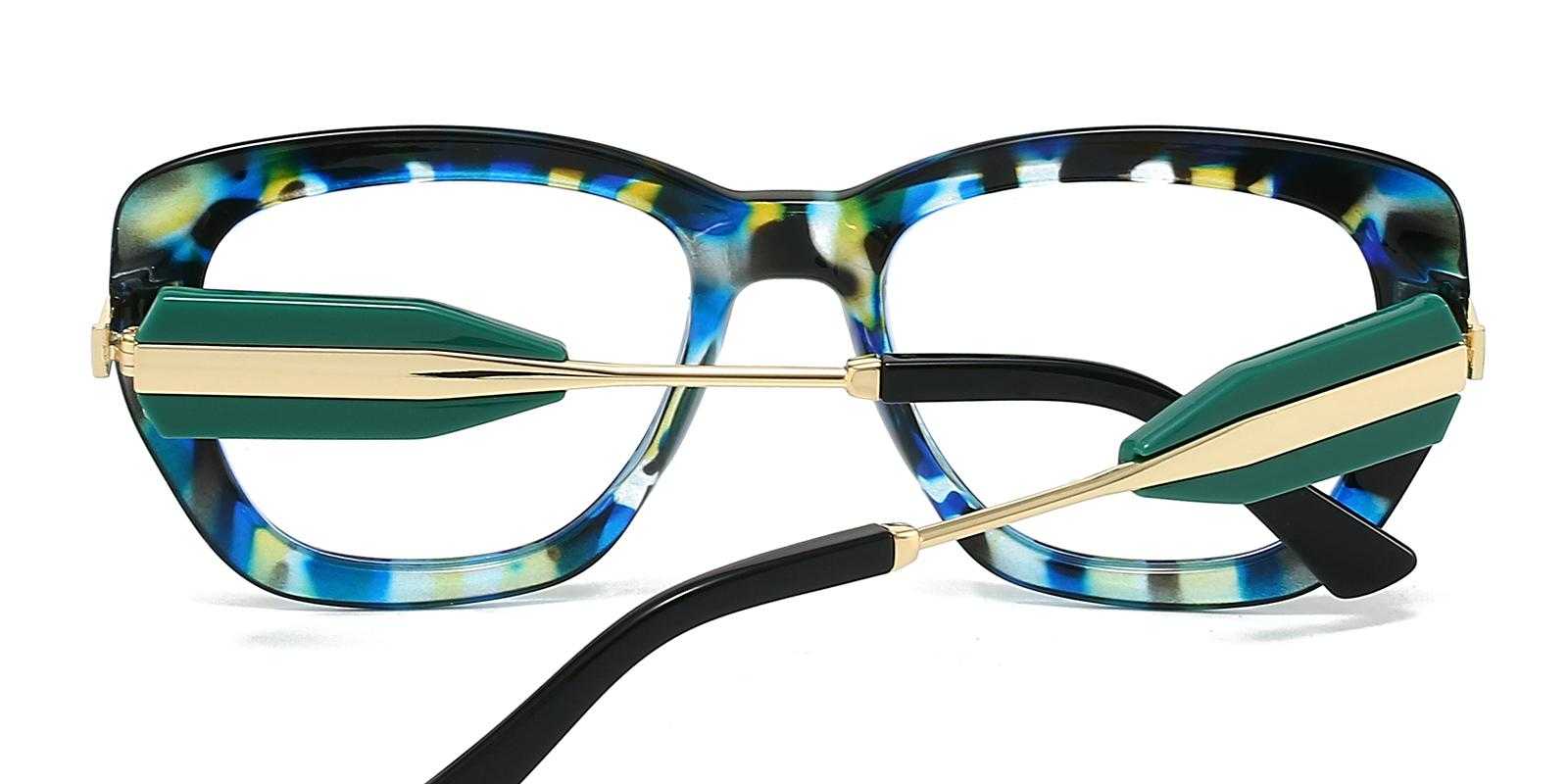 Ursus Blue Plastic Eyeglasses , UniversalBridgeFit Frames from ABBE Glasses