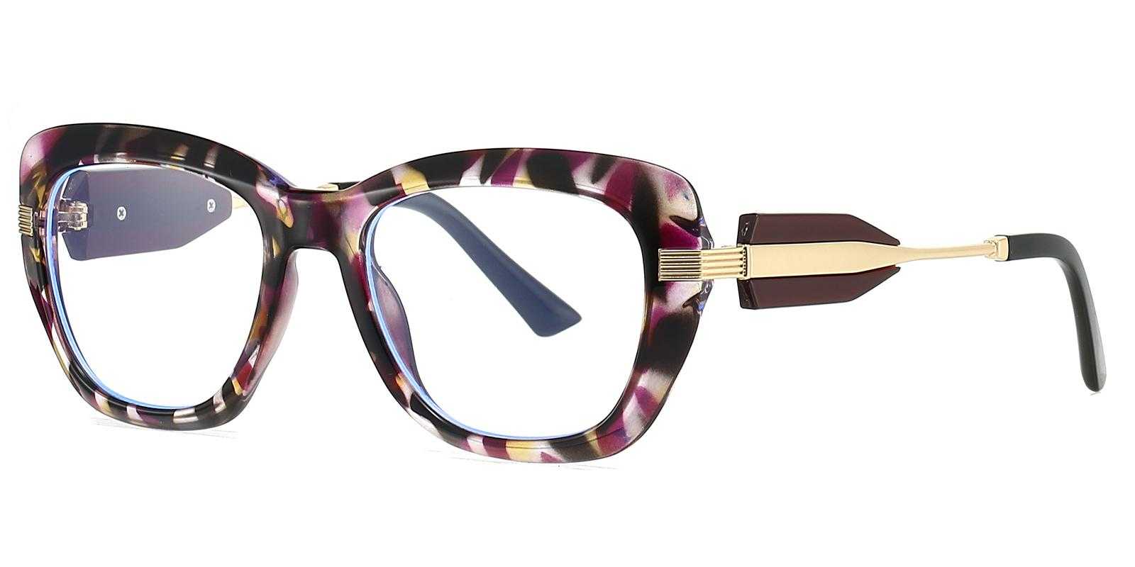 Ursus Purple Plastic Eyeglasses , UniversalBridgeFit Frames from ABBE Glasses