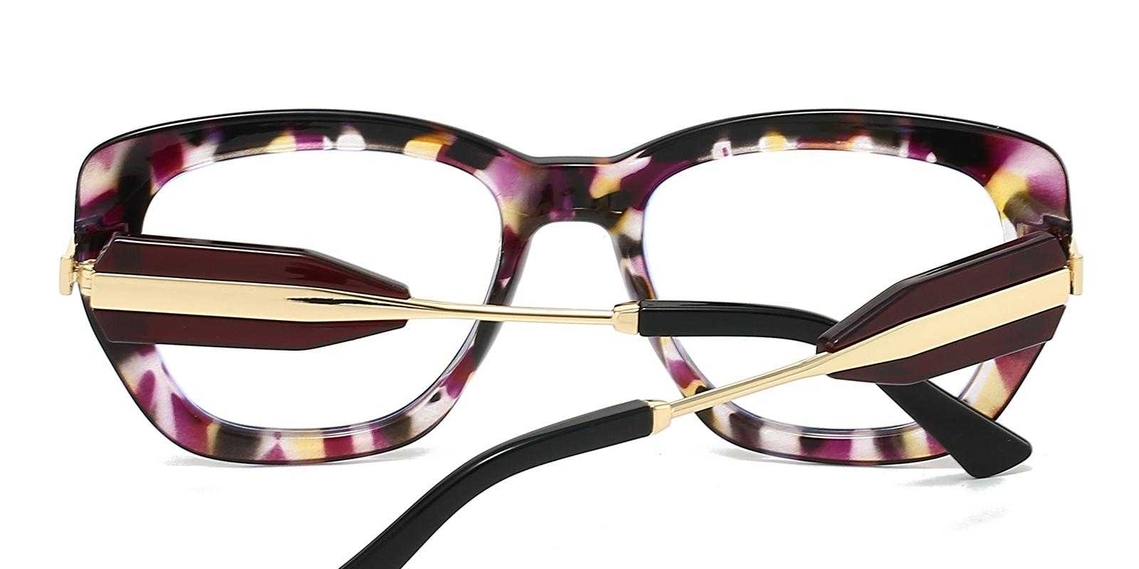 Ursus Purple Plastic Eyeglasses , UniversalBridgeFit Frames from ABBE Glasses