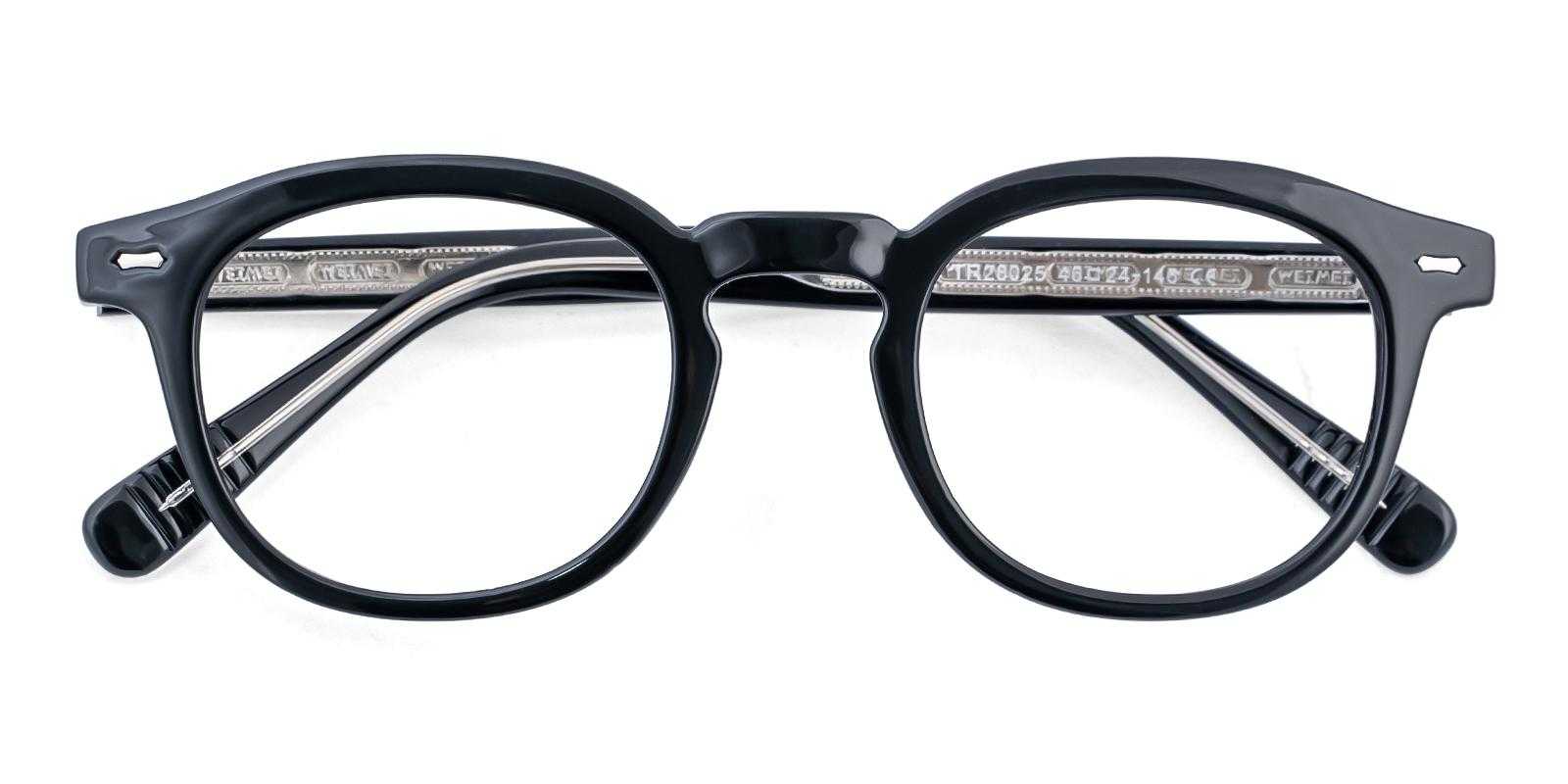 Duchamp Black TR Eyeglasses , UniversalBridgeFit Frames from ABBE Glasses