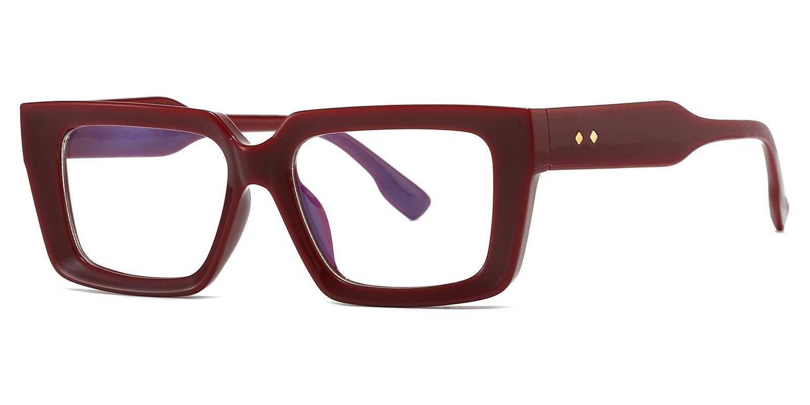 Always Red Plastic Eyeglasses , UniversalBridgeFit Frames from ABBE Glasses