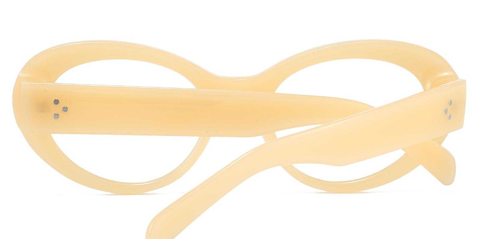 Motif Yellow Plastic Eyeglasses , UniversalBridgeFit Frames from ABBE Glasses
