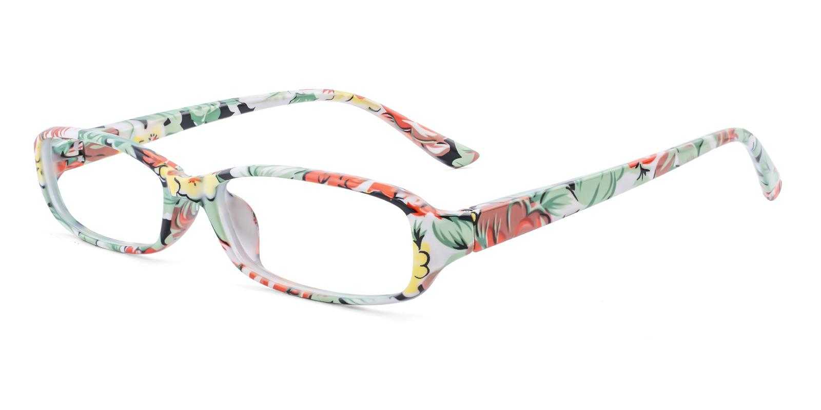 Tasker Floral Plastic Eyeglasses , SpringHinges , UniversalBridgeFit Frames from ABBE Glasses