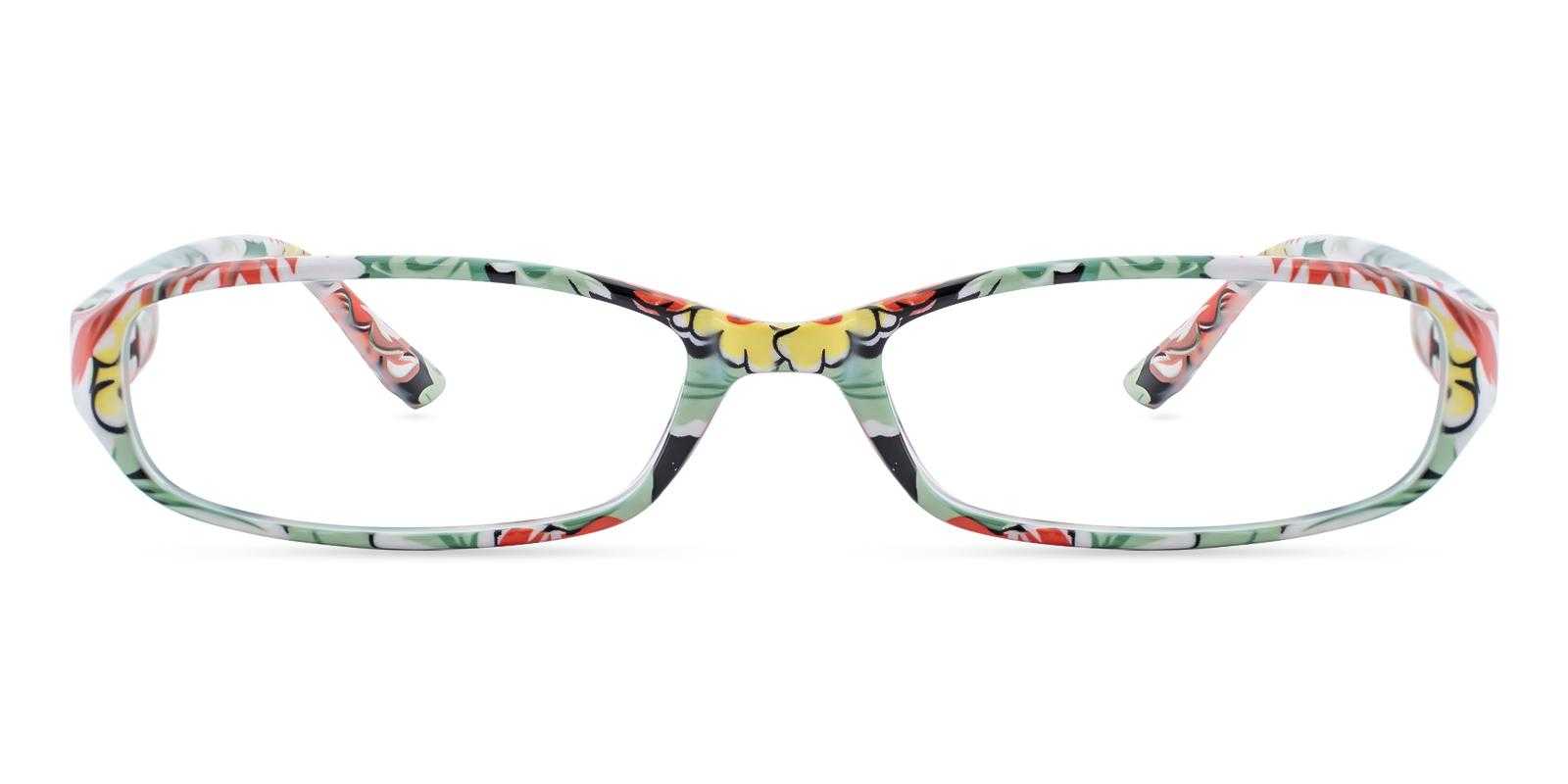 Tasker Floral Plastic Eyeglasses , SpringHinges , UniversalBridgeFit Frames from ABBE Glasses
