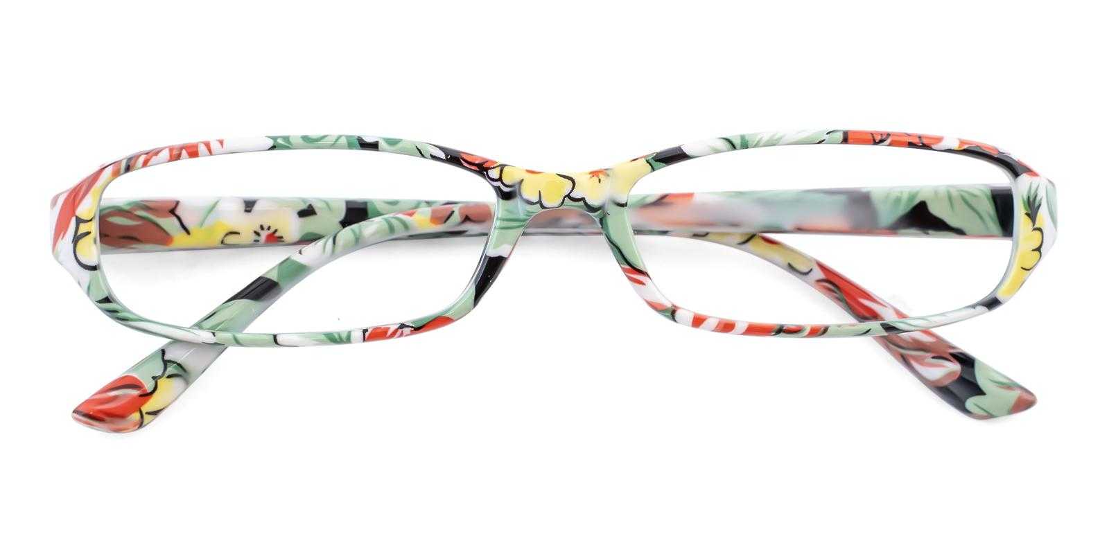 Tasker Floral Plastic Eyeglasses , SpringHinges , UniversalBridgeFit Frames from ABBE Glasses