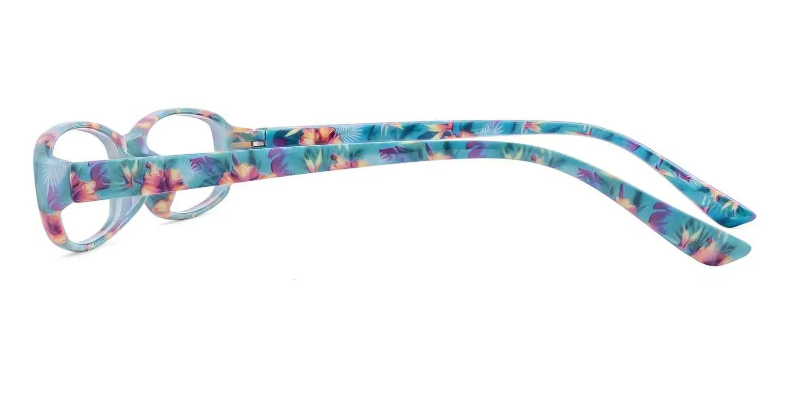 Tasker Green Plastic Eyeglasses , SpringHinges , UniversalBridgeFit Frames from ABBE Glasses