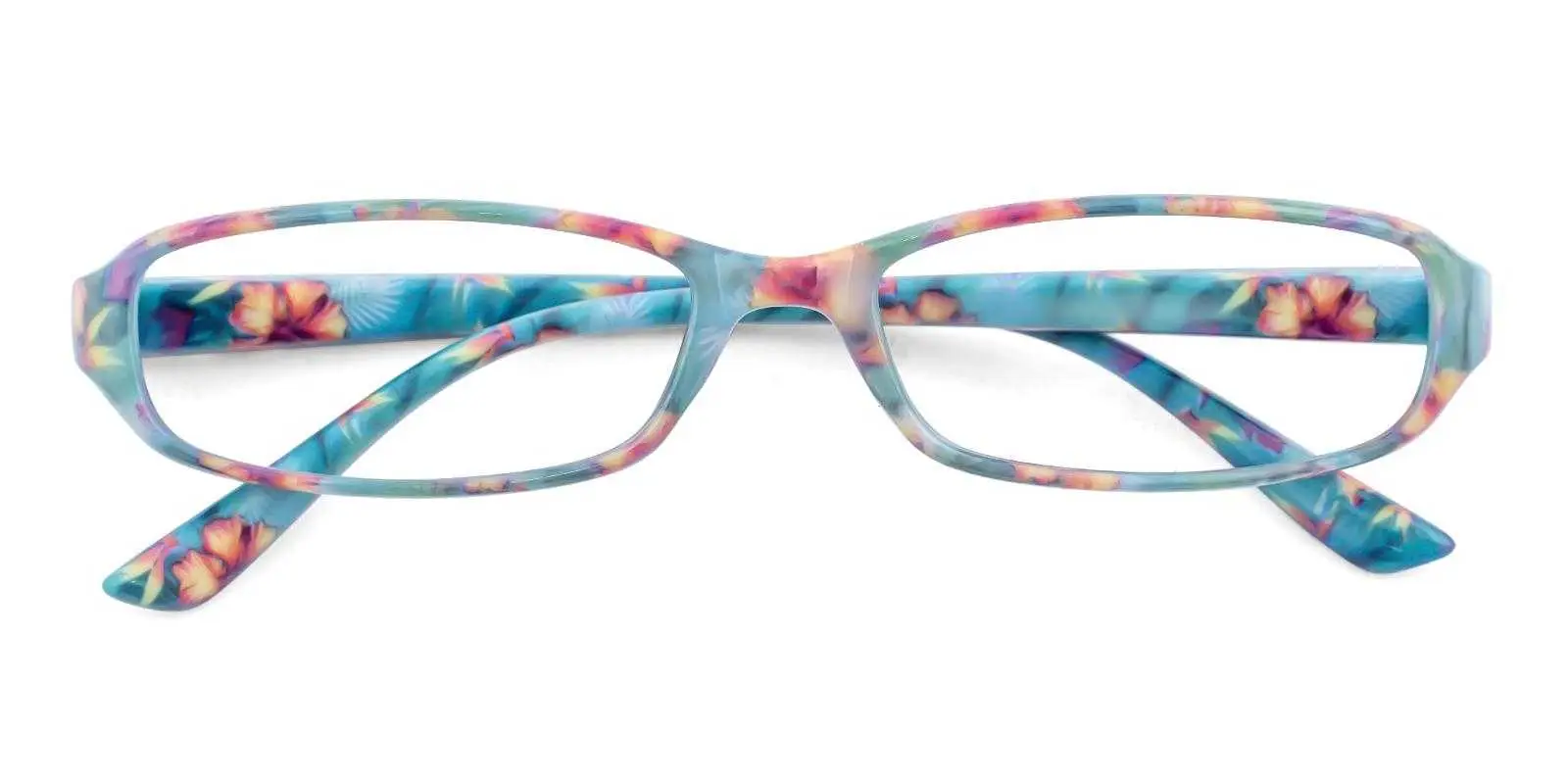 Tasker Green Plastic Eyeglasses , SpringHinges , UniversalBridgeFit Frames from ABBE Glasses