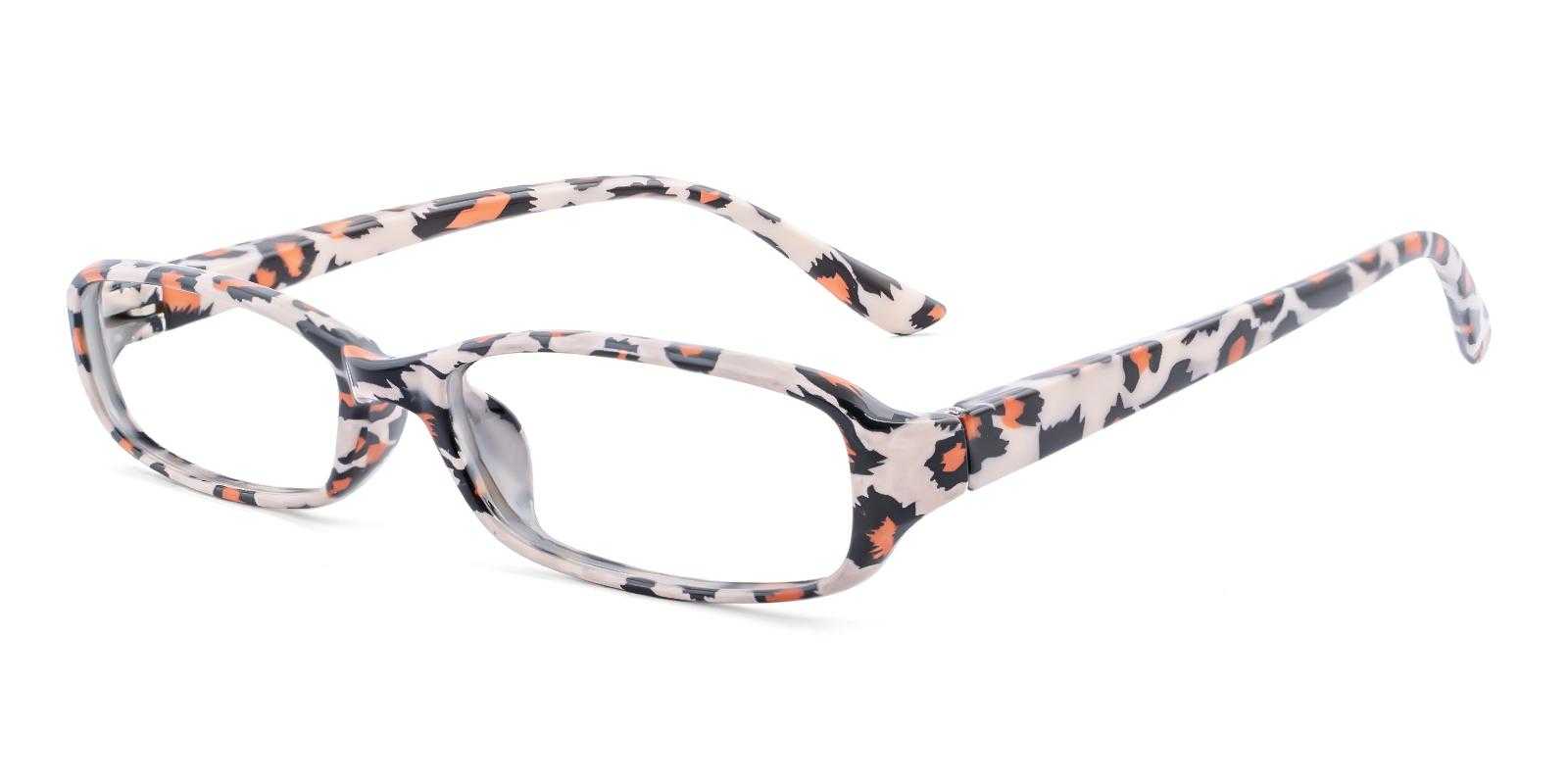 Tasker Leopard Plastic Eyeglasses , SpringHinges , UniversalBridgeFit Frames from ABBE Glasses