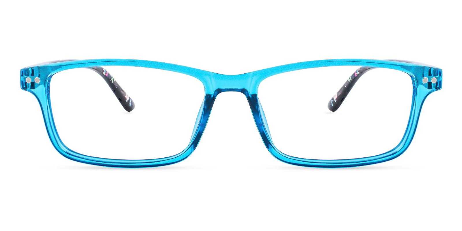 Hemishere Blue Plastic Eyeglasses , SpringHinges , UniversalBridgeFit Frames from ABBE Glasses