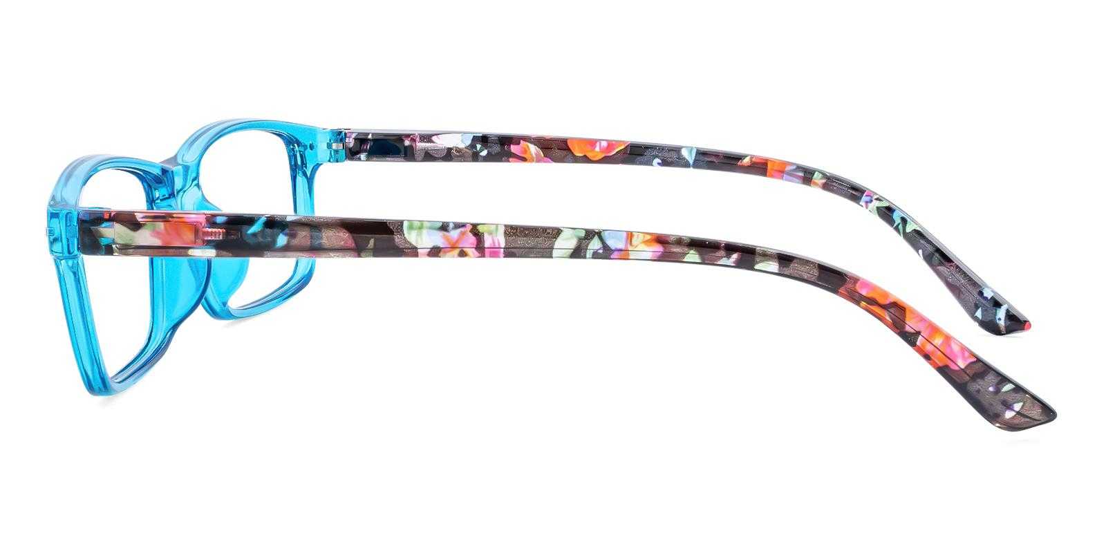 Hemishere Blue Plastic Eyeglasses , SpringHinges , UniversalBridgeFit Frames from ABBE Glasses