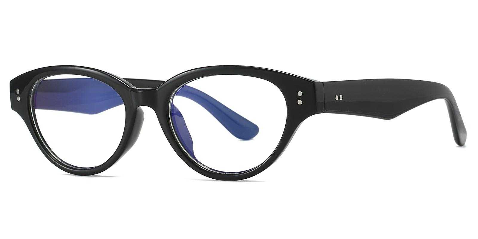 Uni Black Plastic Eyeglasses , UniversalBridgeFit Frames from ABBE Glasses