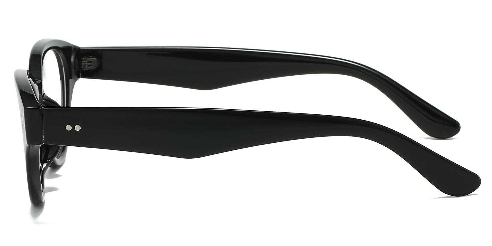 Uni Black Plastic Eyeglasses , UniversalBridgeFit Frames from ABBE Glasses