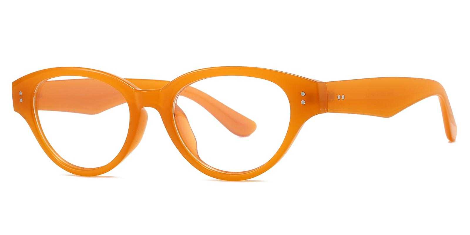 Uni Orange Plastic Eyeglasses , UniversalBridgeFit Frames from ABBE Glasses