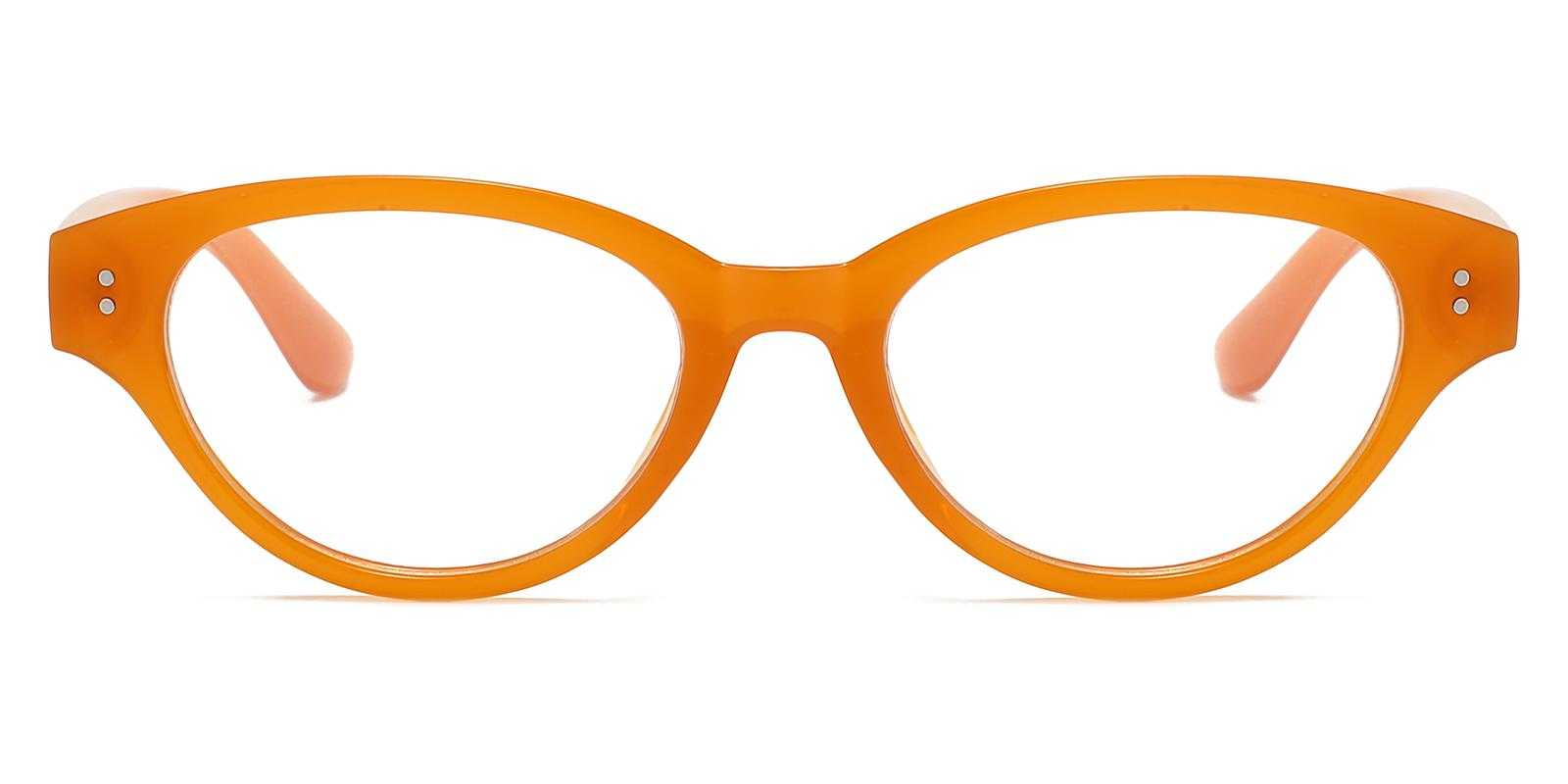 Uni Orange Plastic Eyeglasses , UniversalBridgeFit Frames from ABBE Glasses