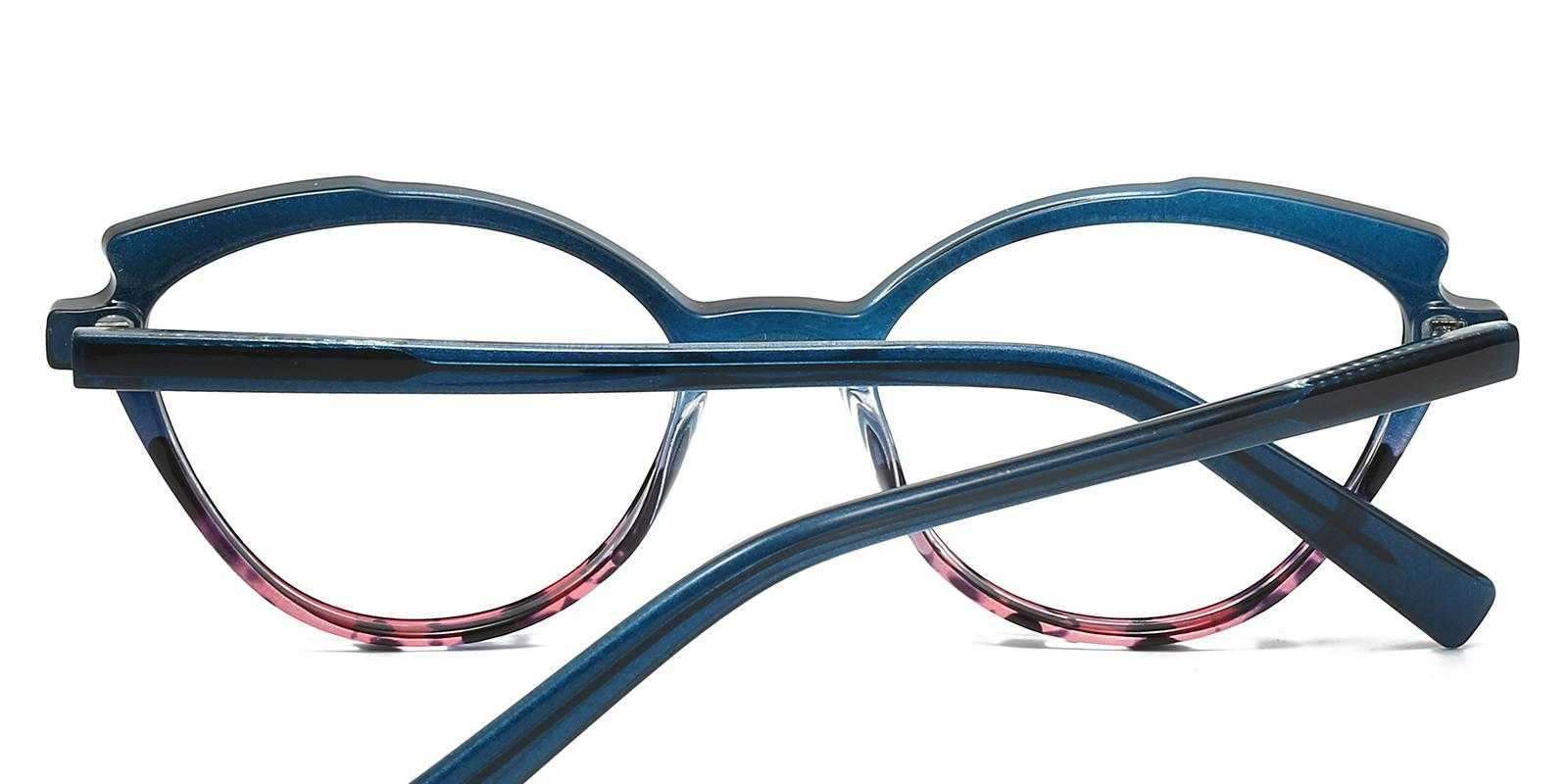 Team Blue Plastic Eyeglasses , UniversalBridgeFit Frames from ABBE Glasses