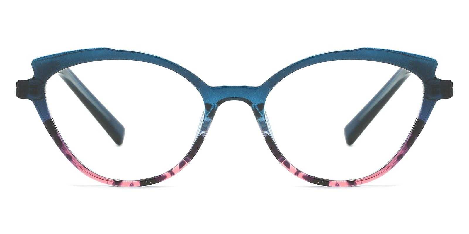 Team Blue Plastic Eyeglasses , UniversalBridgeFit Frames from ABBE Glasses
