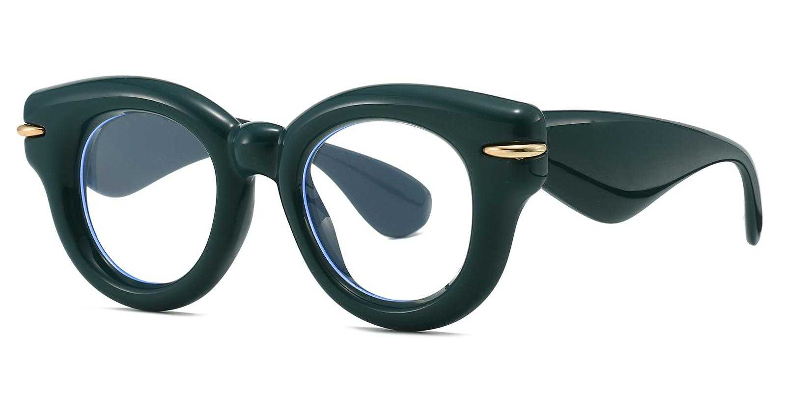 Lotus Green Plastic Eyeglasses , UniversalBridgeFit Frames from ABBE Glasses