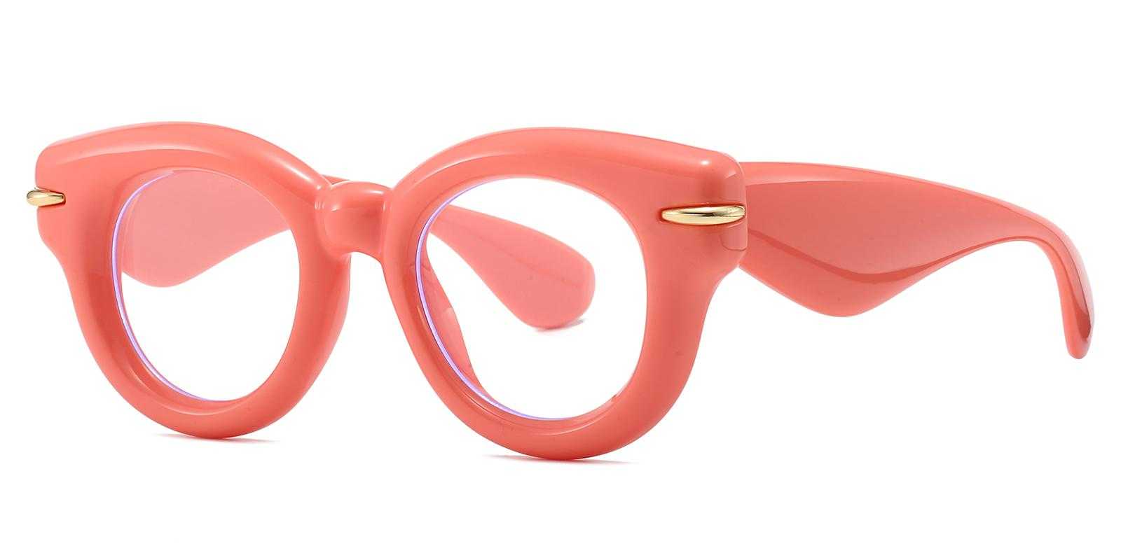 Lotus Pink Plastic Eyeglasses , UniversalBridgeFit Frames from ABBE Glasses