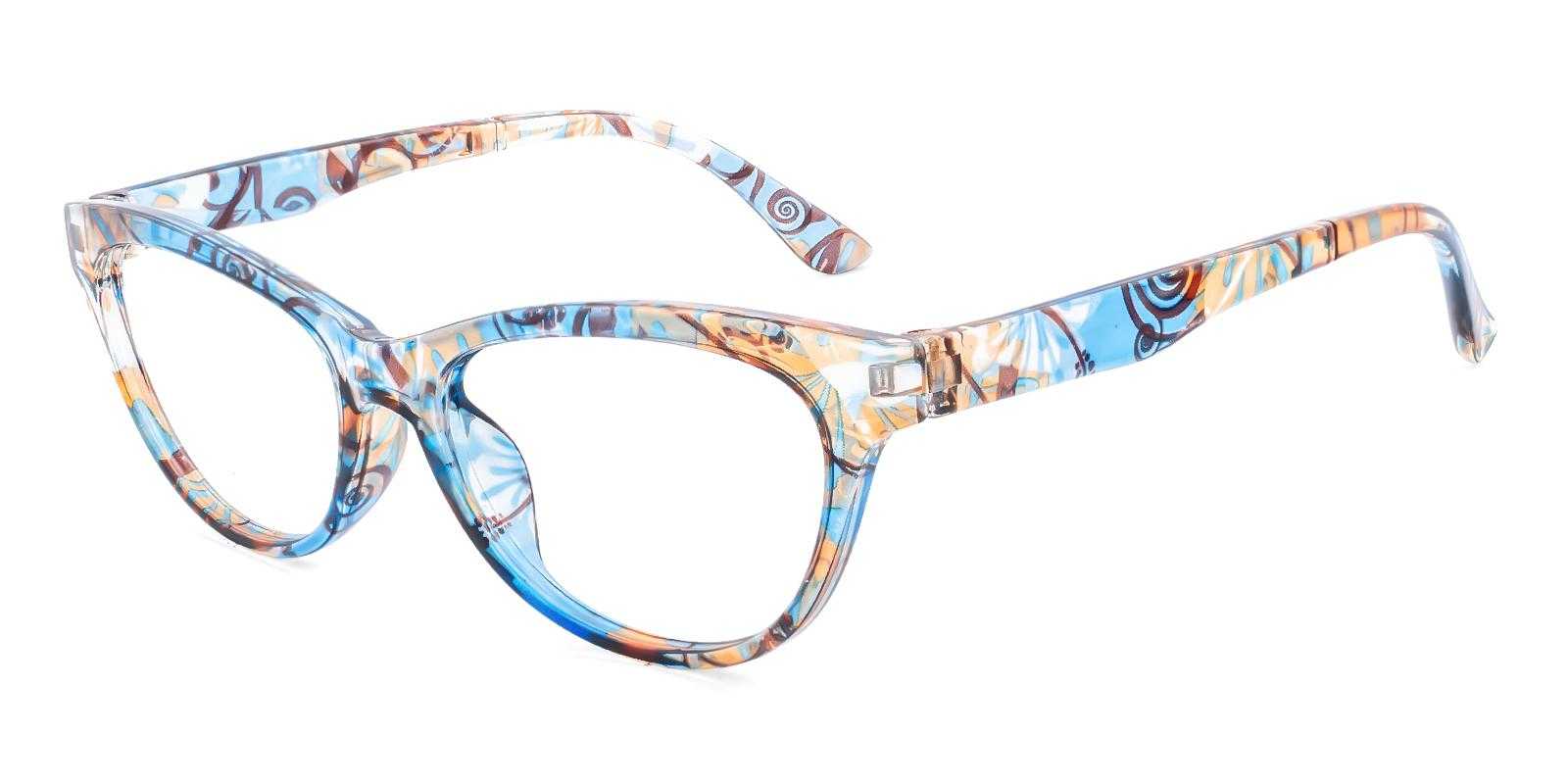 Exchange Blue Plastic Eyeglasses , UniversalBridgeFit Frames from ABBE Glasses