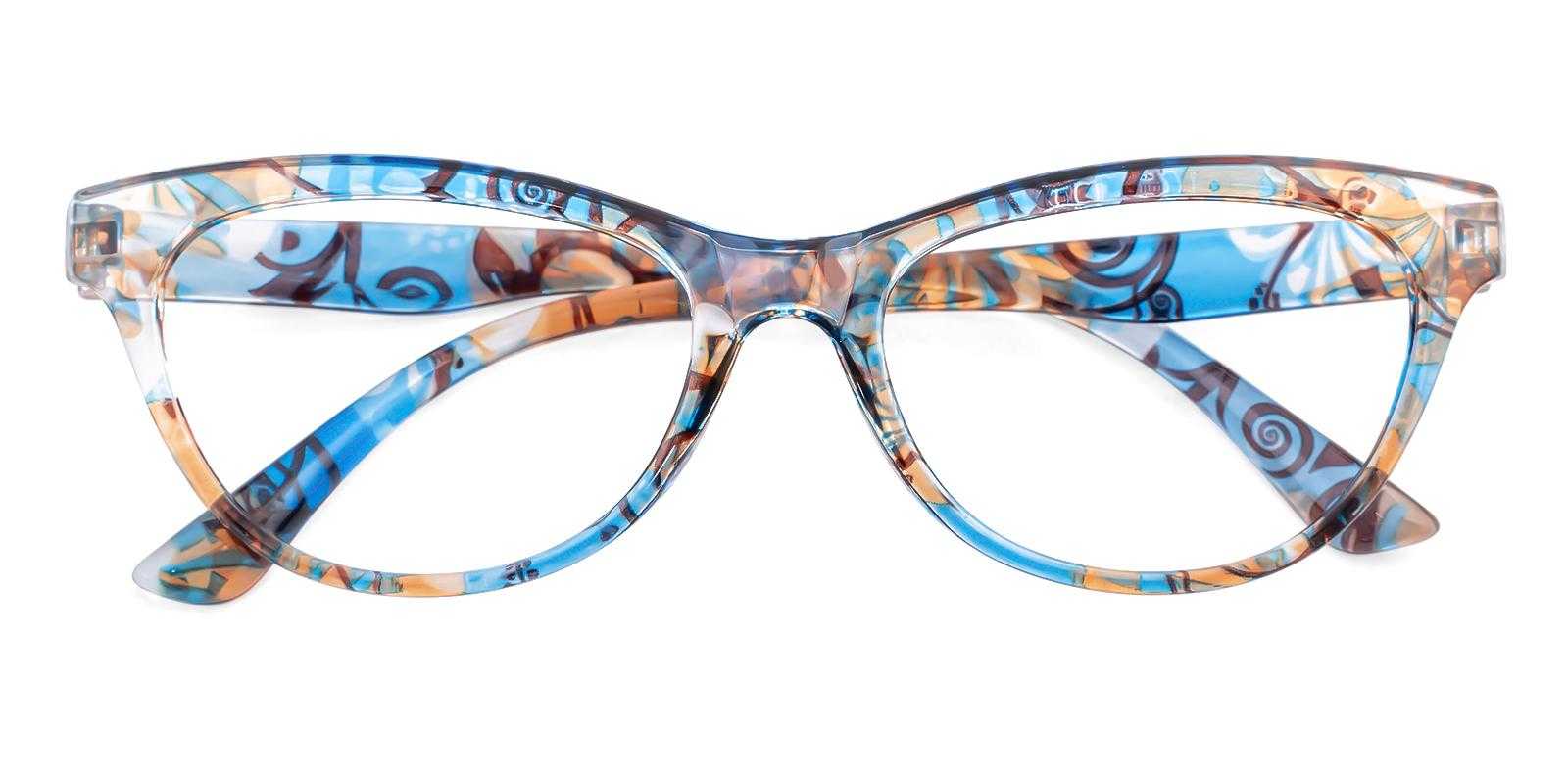 Exchange Blue Plastic Eyeglasses , UniversalBridgeFit Frames from ABBE Glasses