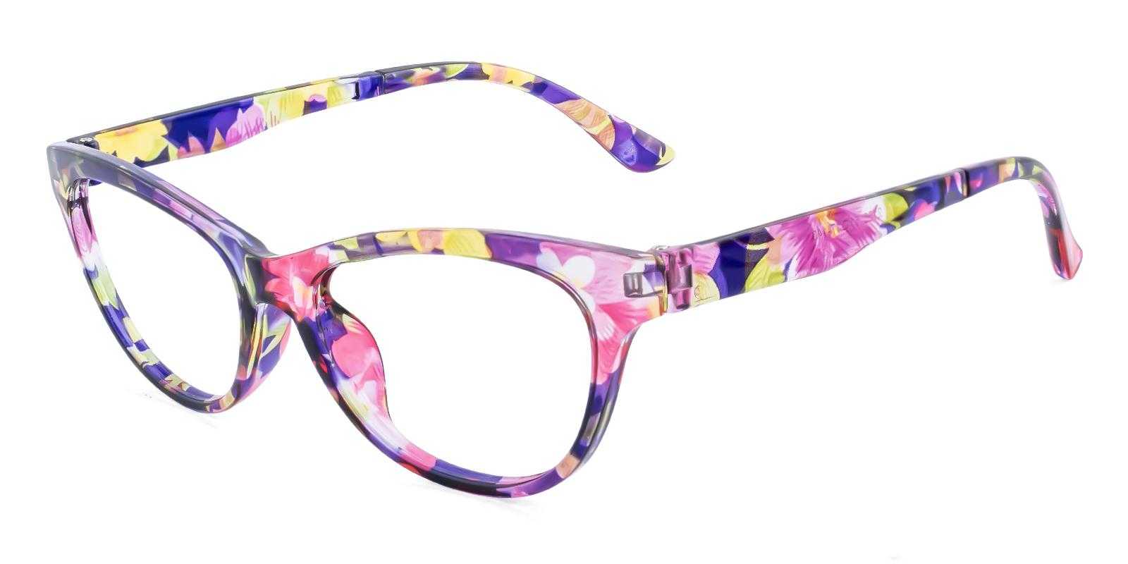 Exchange Purple Plastic Eyeglasses , UniversalBridgeFit Frames from ABBE Glasses