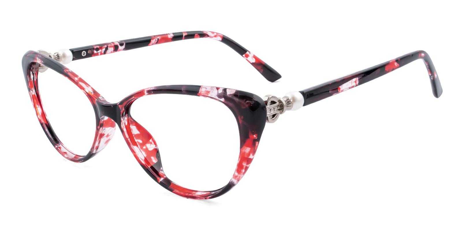 Loop Red Plastic Eyeglasses , UniversalBridgeFit Frames from ABBE Glasses