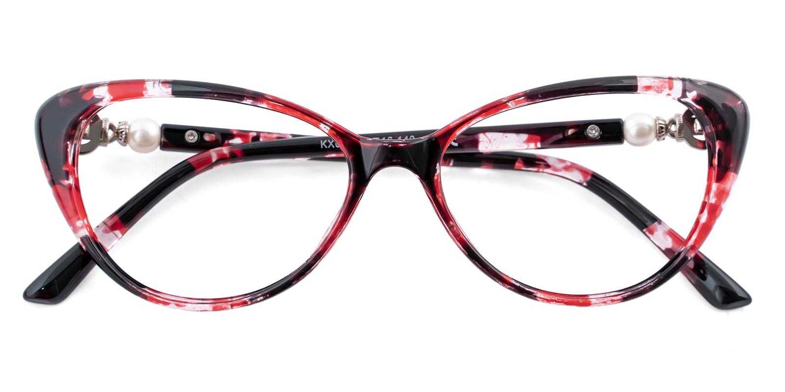 Loop Red Plastic Eyeglasses , UniversalBridgeFit Frames from ABBE Glasses