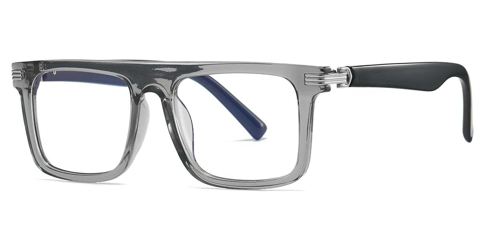 Ray Gray Plastic Eyeglasses , UniversalBridgeFit Frames from ABBE Glasses