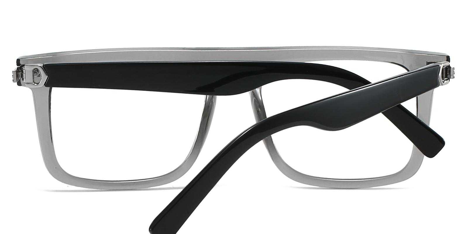 Ray Gray Plastic Eyeglasses , UniversalBridgeFit Frames from ABBE Glasses